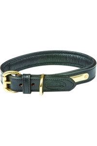 Weatherbeeta Padded Leather Dog Collar 1001696 - Black